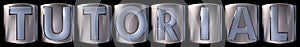 Metallic tutorial word