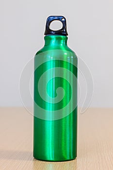 Metallic water bottle