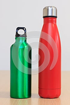 Metallic water bottles