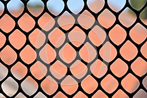 Metallic window fence, grid