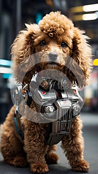 Metallic Woofs: Poodle Robots Frolic in a Digital Playground of Mechanical Wonders