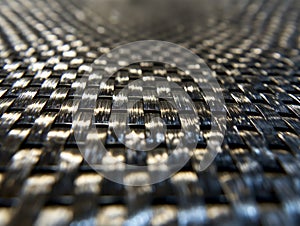 Metallic Woven Texture Close-up