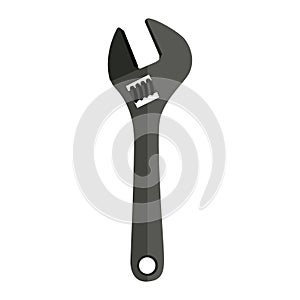 Metallic wrench icon tool with calibrate photo
