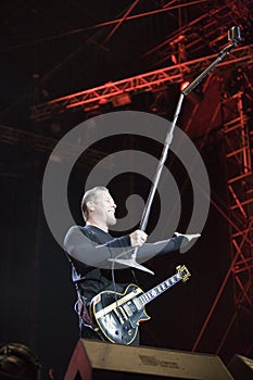 Metallica performs in Budapest