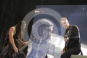 Metallica performs in Budapest