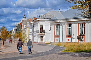 Metallistov Street promenade in Tula city center