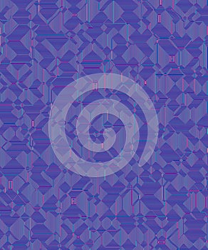 Metallized texture of rectangular lines in the shape of a maze