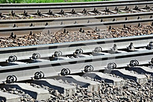 Metals on rail track