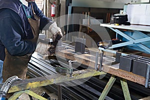 Metalworker at work photo