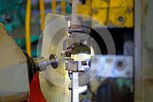 Metalworking industry: The industry of metalworking by cutting, gear-cutting manufacturing of parts and gears with oil cooling in