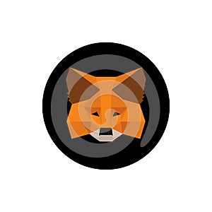MetaMask crypto wallet for Defi, Web3 Dapps and NFTs icon isolated on white background