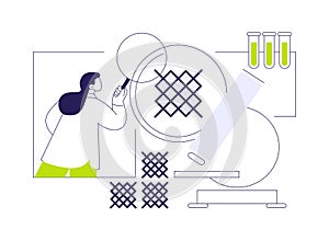 Metamaterials development abstract concept vector illustration.