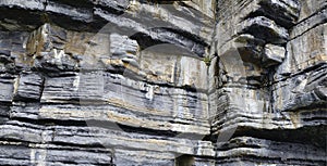 Metamorphic rocks layers photo