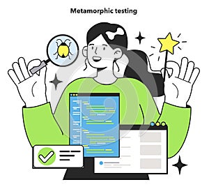 Metamorphic testing technique. Software testing methodology. IT specialist