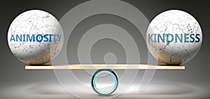 Animosity and kindness in balance