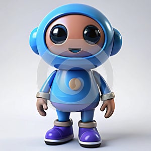 Metaverse Character 3D isolated on white background