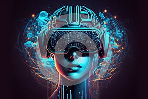 Metaverse concept and virtual world elements