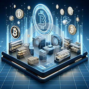 A metaverse retail space, Ai generated image