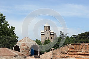 Metekhi church in Tbilisi, Georgia