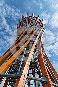 Meteliai regional park, observation tower, Lithuania