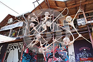 Metelkova street in Ljubljana, Slovenia