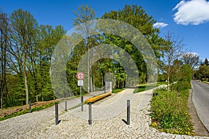 Metelkovy sady city park in Turnov, Czech Republic