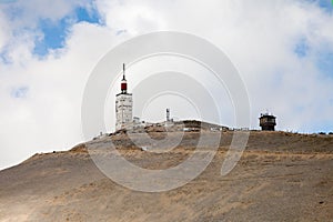 The meteo station on top of Ventoux mountain. France