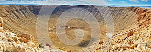 Meteor crater also known as Barringer crater in Arizona photo