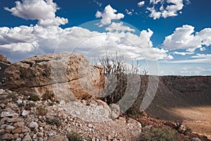 Meteor Crater, Barringer Crater Landscape, Arizona, USA photo