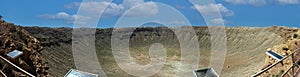 Meteor Crater in the Desert in Winslow, Arizona