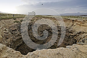 Meteor crater in eastern Turkey