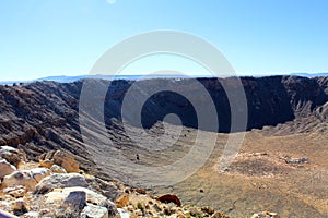 Meteor crater natural landmark in winslow Arizona