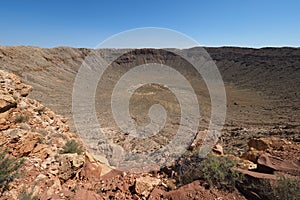 Meteor Crater near Winslow, Arizona.