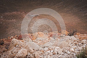 Meteor Crater Terrain Close Up, Barringer Crater, Arizona, USA