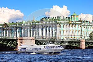 Meteor - hydrofoil boat in St. Petersburg