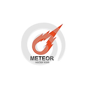 meteor logo vector template