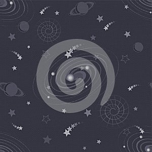 Meteor rain seamless pattern