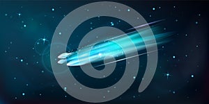 Meteor In Space Composition