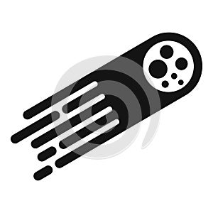 Meteor speed work icon simple vector. Boost spring