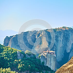 Meteora in Greece with Rousanou nunnery