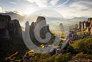 Meteora monasteries in Greece