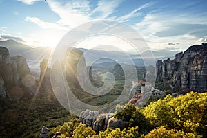 Meteora monasteries in Greece