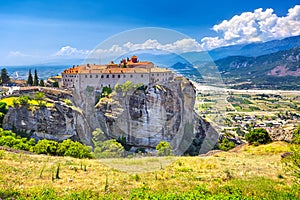 Meteora monasteries, Greece Kalambaka. UNESCO World Heritage sit photo