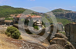 Meteora Monasteries on the rocks. Greece