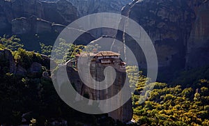 Meteora monastery, Kalampaka, Greece is famos destination. photo