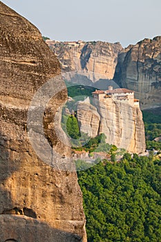 Meteora Rocks and Monastery Rousanou