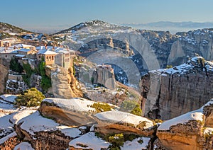 Meteora in thesaly kalambaka greece, monasteries