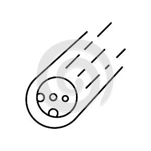 Meteorite   Line Style vector icon which can easily modify or edit