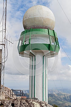 Meteorological radar at La Gran Piedra mountain, Cu