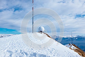 meteorological station of Monte Lema Switzerland photo